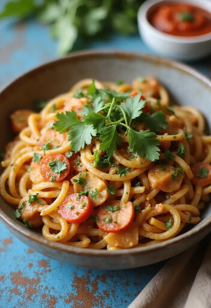 27 Easy Pasta Recipes for Two That Feel Romantic and Simple 91 27 Easy Pasta Recipes for Two That Feel Romantic and Simple - 15. Thai Peanut Pasta