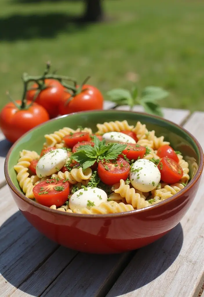 27 Easy Pasta Recipes for Two That Feel Romantic and Simple 105 27 Easy Pasta Recipes for Two That Feel Romantic and Simple - 17. Caprese Pasta Salad