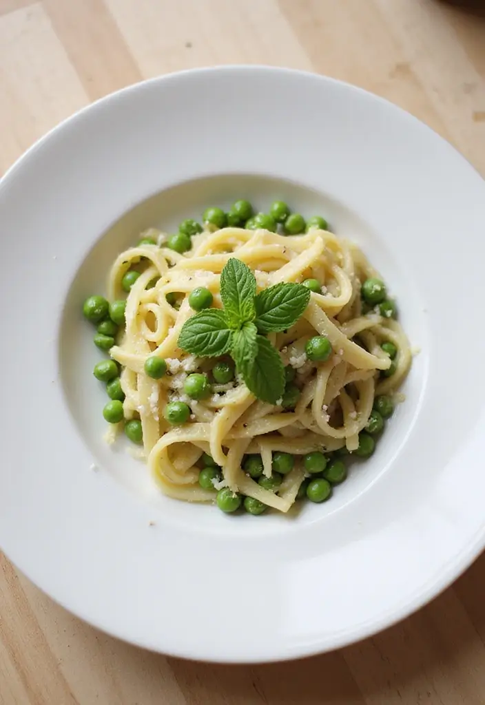 27 Easy Pasta Recipes for Two That Feel Romantic and Simple 112 27 Easy Pasta Recipes for Two That Feel Romantic and Simple - 18. Fettuccine with Peas and Mint