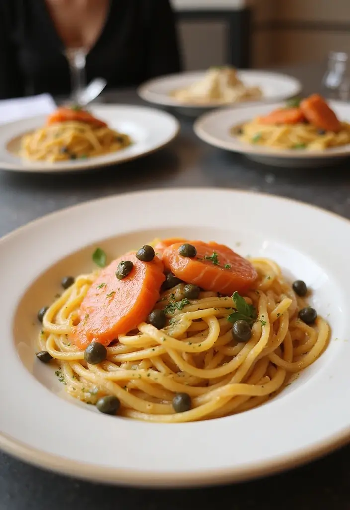 27 Easy Pasta Recipes for Two That Feel Romantic and Simple 143 27 Easy Pasta Recipes for Two That Feel Romantic and Simple - 23. Fettuccine with Smoked Salmon and Cream