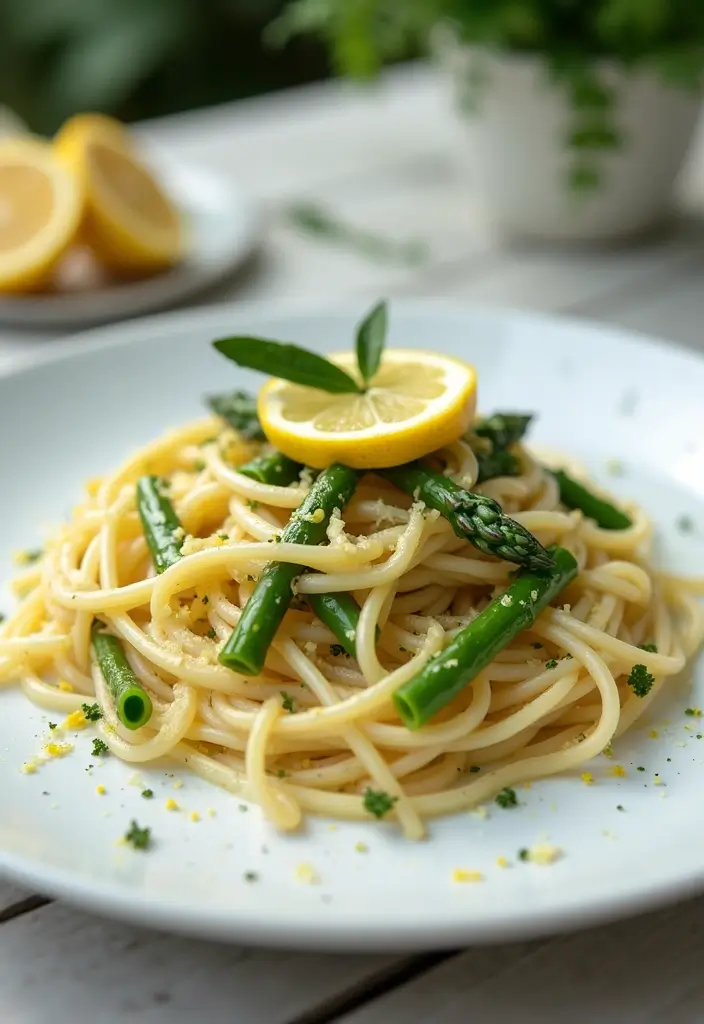 27 Easy Pasta Recipes for Two That Feel Romantic and Simple 157 27 Easy Pasta Recipes for Two That Feel Romantic and Simple - 25. Pasta with Asparagus and Lemon