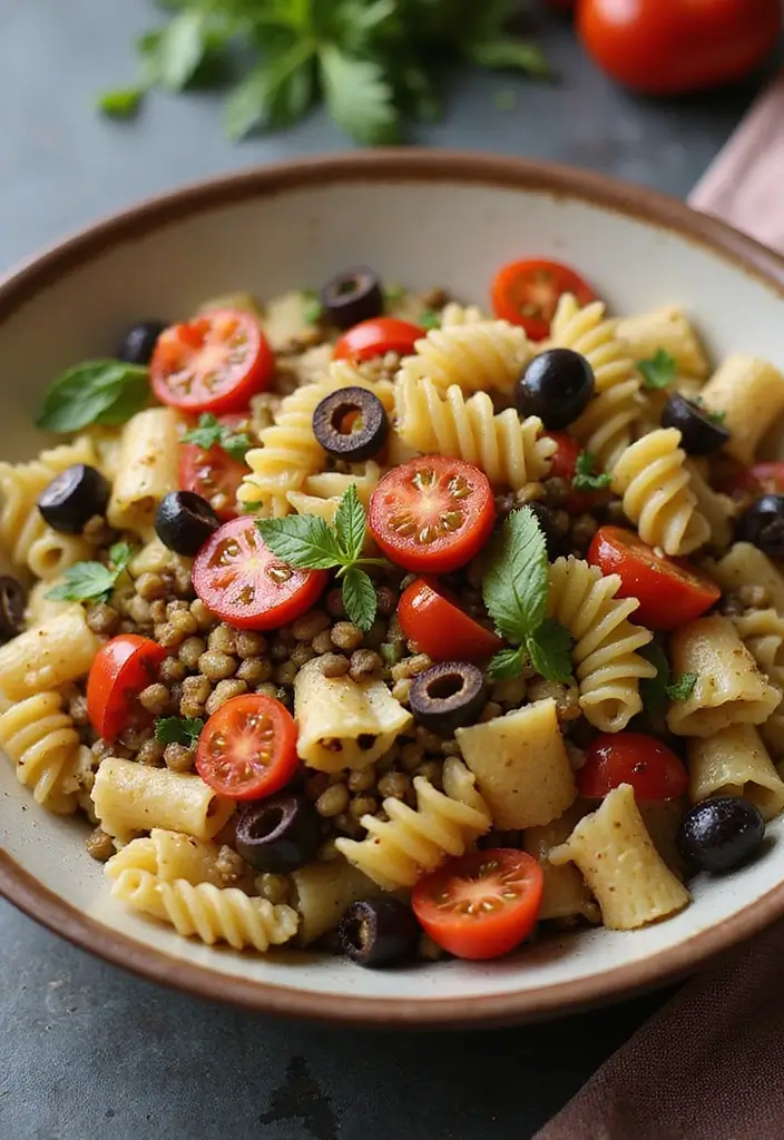 27 Gluten Dairy Free Pasta Recipes for a Healthy Lifestyle 106 27 Gluten Dairy Free Pasta Recipes for a Healthy Lifestyle - 18. Mediterranean Pasta Salad with Lentils