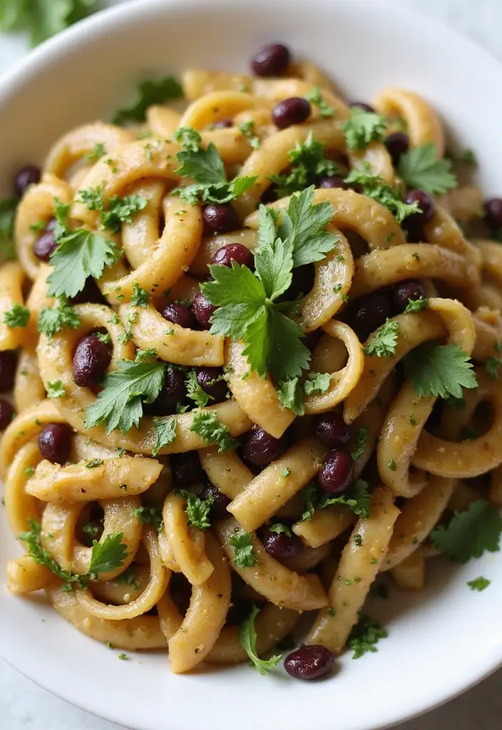 27 Gluten Dairy Free Pasta Recipes for a Healthy Lifestyle 127 27 Gluten Dairy Free Pasta Recipes for a Healthy Lifestyle - 21. Black Bean Pasta with Cilantro Lime Dressing