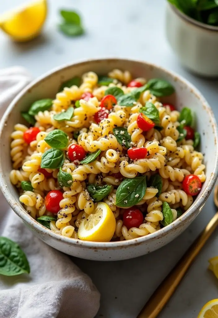 27 Gluten Dairy Free Pasta Recipes for a Healthy Lifestyle 132 27 Gluten Dairy Free Pasta Recipes for a Healthy Lifestyle - 22. Vegan Lemon Poppy Seed Pasta Salad