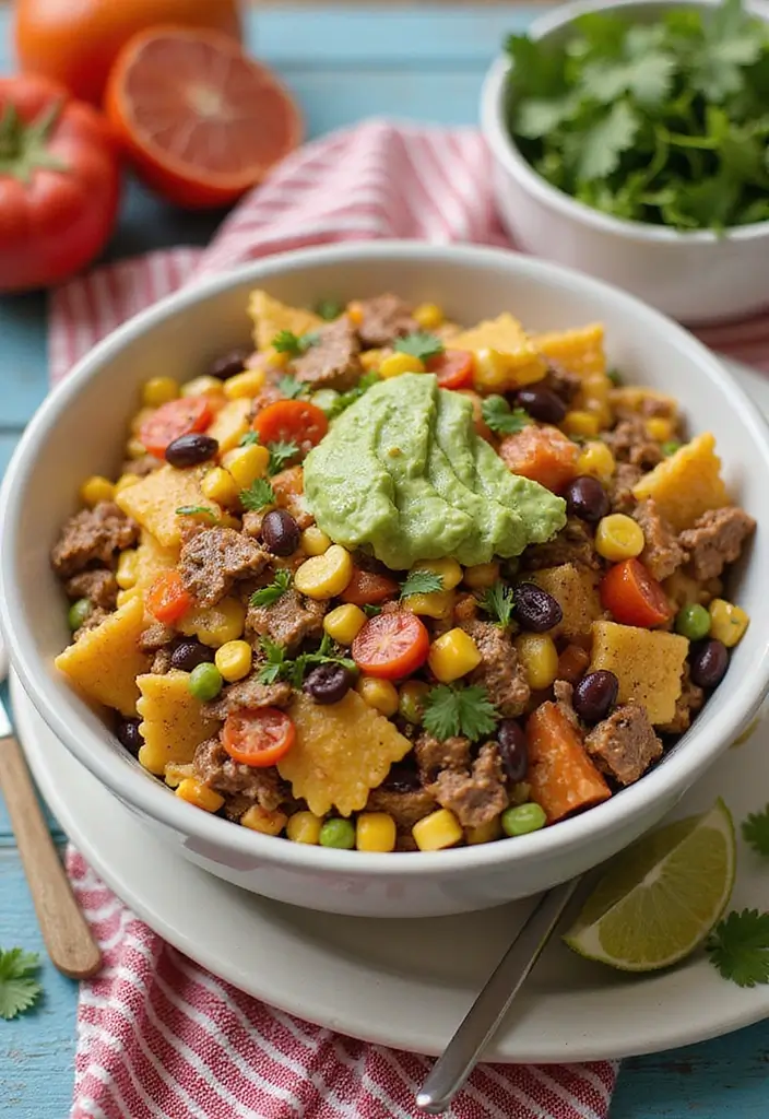27 Ground Beef Bowtie Pasta Recipes Everyone Will Love 64 27 Ground Beef Bowtie Pasta Recipes Everyone Will Love - 10. Tex-Mex Beef Bowtie Pasta Salad