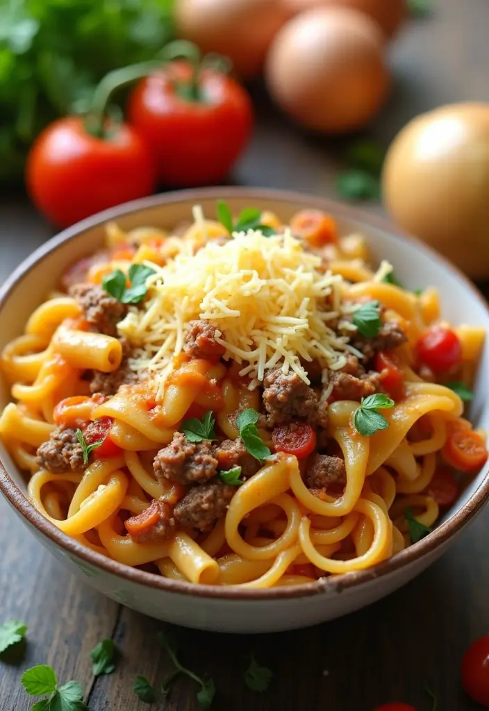 27 Ground Beef Bowtie Pasta Recipes Everyone Will Love 84 27 Ground Beef Bowtie Pasta Recipes Everyone Will Love - 14. Cheesy Beef Bowtie Pasta with Vegetables