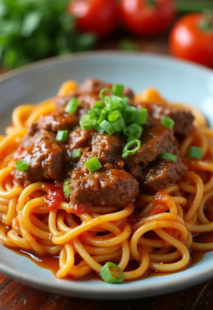 27 Ground Beef Bowtie Pasta Recipes Everyone Will Love 98 27 Ground Beef Bowtie Pasta Recipes Everyone Will Love - 16. Sweet and Spicy Beef Bowtie Pasta