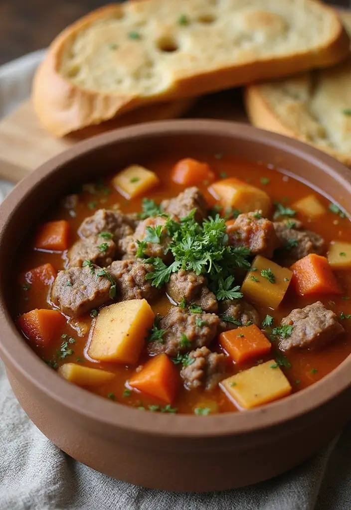 27 Ground Beef Recipes Without Pasta That Still Hit the Spot 77 27 Ground Beef Recipes Without Pasta That Still Hit the Spot - 13. Ground Beef & Vegetable Soup