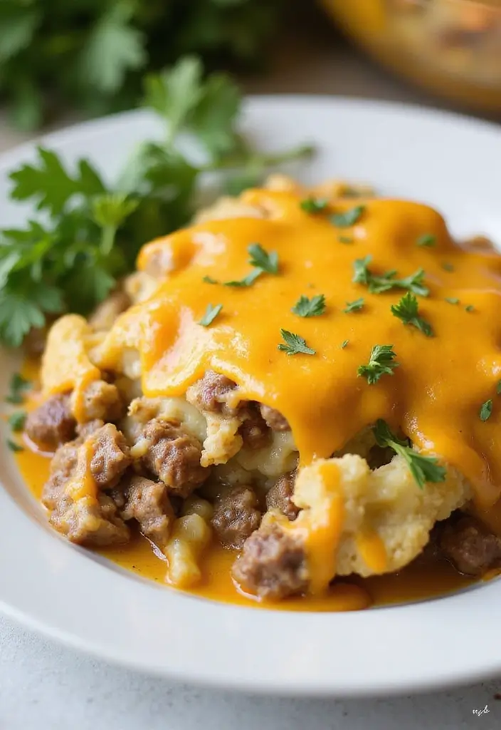 27 Ground Beef Recipes Without Pasta That Still Hit the Spot 8 27 Ground Beef Recipes Without Pasta That Still Hit the Spot - 2. Cheesy Beef & Cauliflower Casserole
