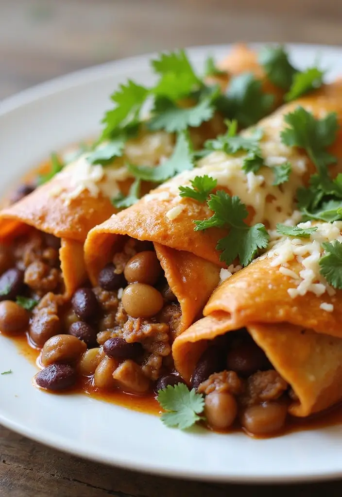 27 Ground Beef Recipes Without Pasta That Still Hit the Spot 123 27 Ground Beef Recipes Without Pasta That Still Hit the Spot - 21. Ground Beef & Bean Enchiladas