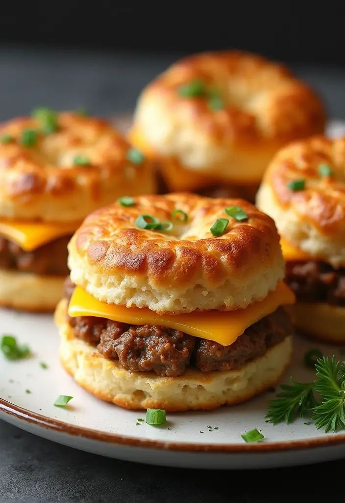 27 Ground Beef Recipes Without Pasta That Still Hit the Spot 158 27 Ground Beef Recipes Without Pasta That Still Hit the Spot - 26. Ground Beef & Cheddar Stuffed Biscuits