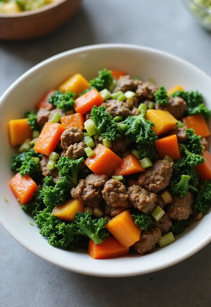 27 Ground Beef Recipes Without Pasta That Still Hit the Spot 165 27 Ground Beef Recipes Without Pasta That Still Hit the Spot - 27. Ground Beef & Kale Stir-Fry