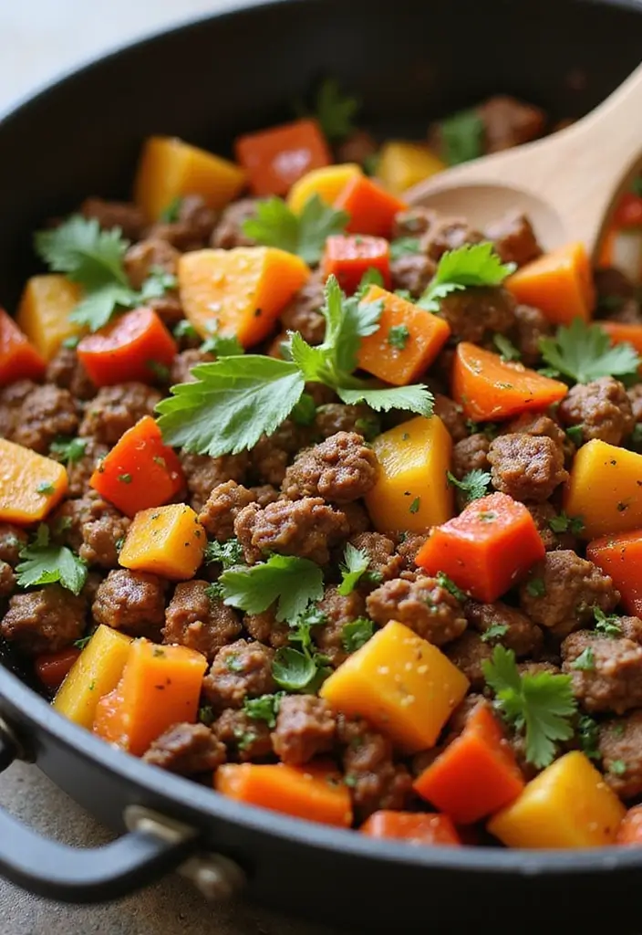 27 Ground Beef Recipes Without Pasta That Still Hit the Spot 22 27 Ground Beef Recipes Without Pasta That Still Hit the Spot - 4. Beef & Veggie Skillet