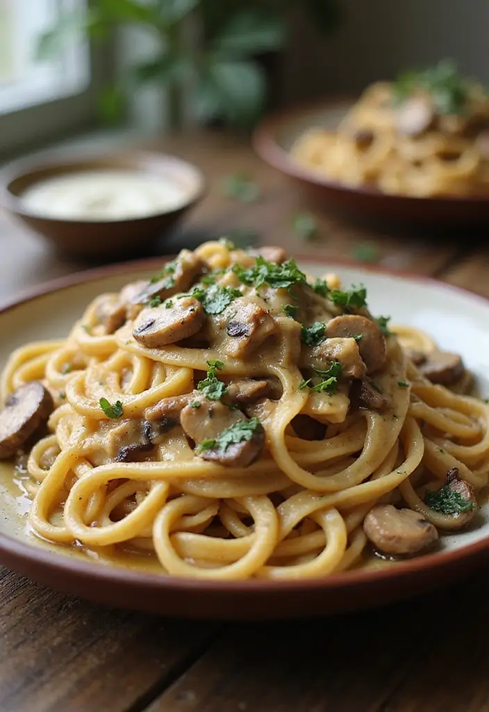 27 Low Carb High Protein Pasta Recipes for Busy Weeknights 102 27 Low Carb High Protein Pasta Recipes for Busy Weeknights - 16. Savory Mushroom and Chicken Pasta