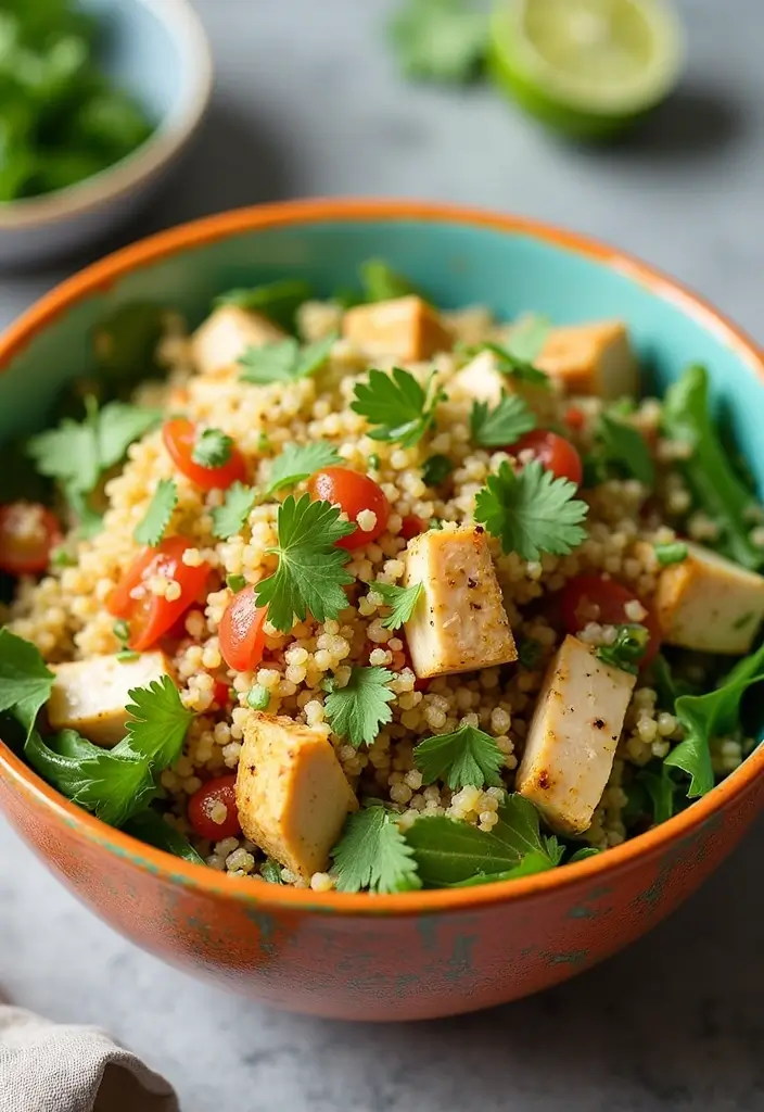 27 Low Carb High Protein Pasta Recipes for Busy Weeknights 149 27 Low Carb High Protein Pasta Recipes for Busy Weeknights - 23. Cilantro Lime Chicken and Quinoa Salad