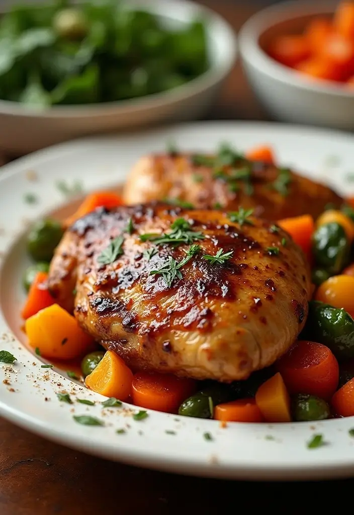 27 Low Carb High Protein Pasta Recipes for Busy Weeknights 154 27 Low Carb High Protein Pasta Recipes for Busy Weeknights - 24. Balsamic Glazed Chicken with Roasted Veggies