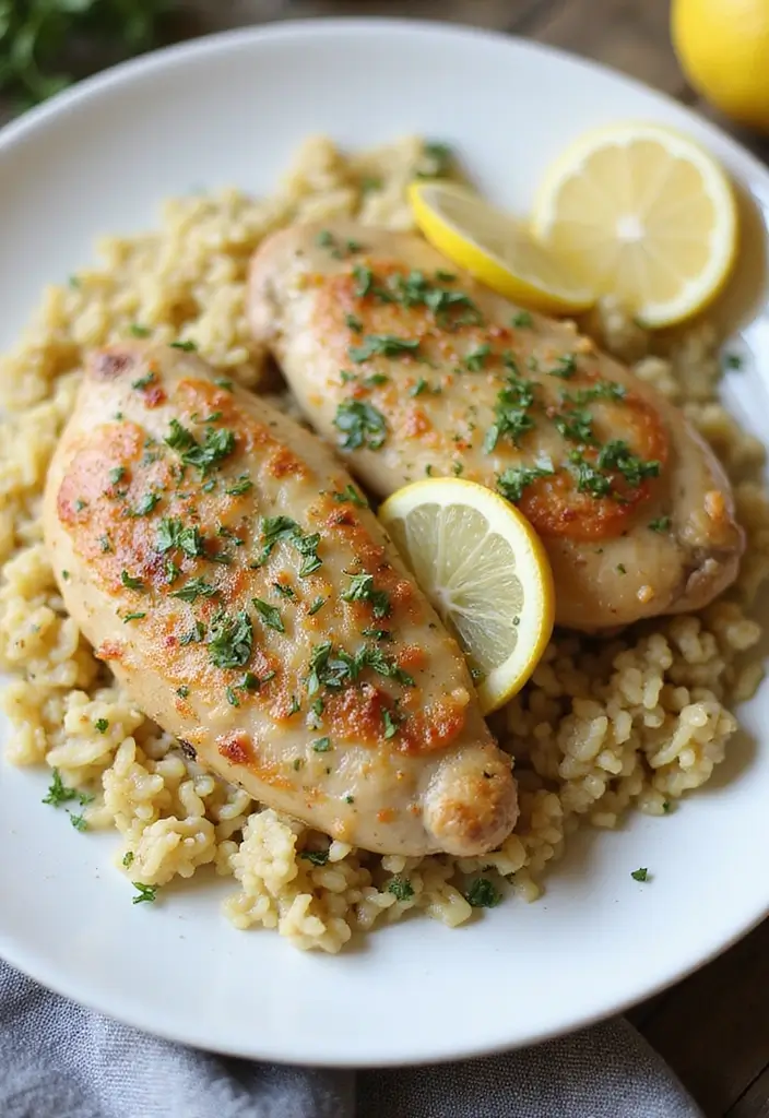 27 Low Carb High Protein Pasta Recipes for Busy Weeknights 168 27 Low Carb High Protein Pasta Recipes for Busy Weeknights - 26. Lemon Herb Chicken with Orzo