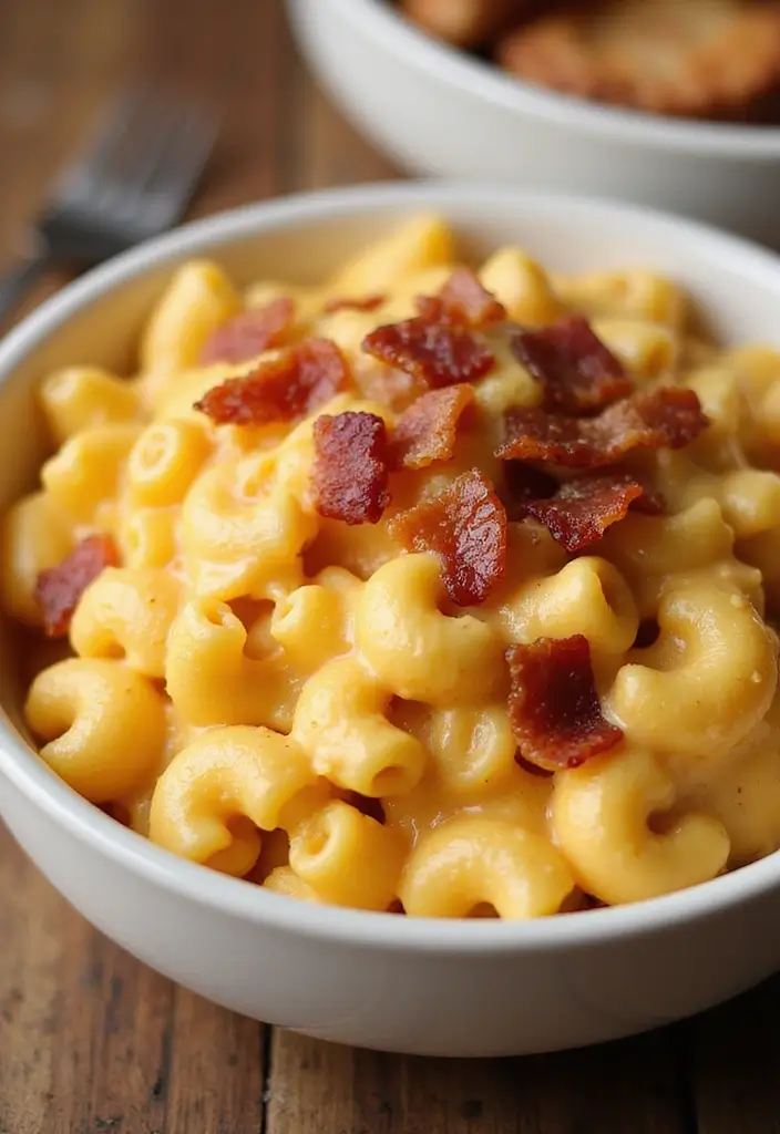 28 Easy Pasta and Bacon Recipes That Taste Incredible 56 28 Easy Pasta and Bacon Recipes That Taste Incredible - 10. Bacon Mac and Cheese