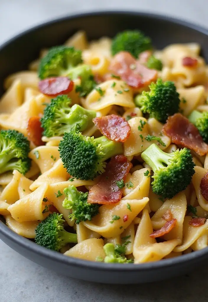 28 Easy Pasta and Bacon Recipes That Taste Incredible 59 28 Easy Pasta and Bacon Recipes That Taste Incredible - 11. Bacon and Broccoli Pasta
