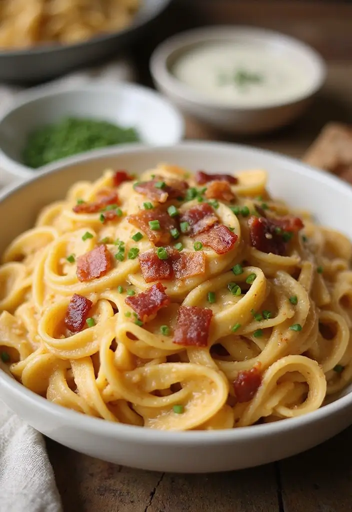 28 Easy Pasta and Bacon Recipes That Taste Incredible 8 28 Easy Pasta and Bacon Recipes That Taste Incredible - 2. Creamy Bacon Pasta