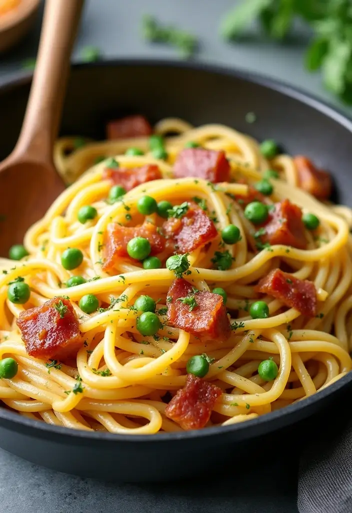 28 Easy Pasta and Bacon Recipes That Taste Incredible 32 28 Easy Pasta and Bacon Recipes That Taste Incredible - 6. One-Pan Pasta with Bacon