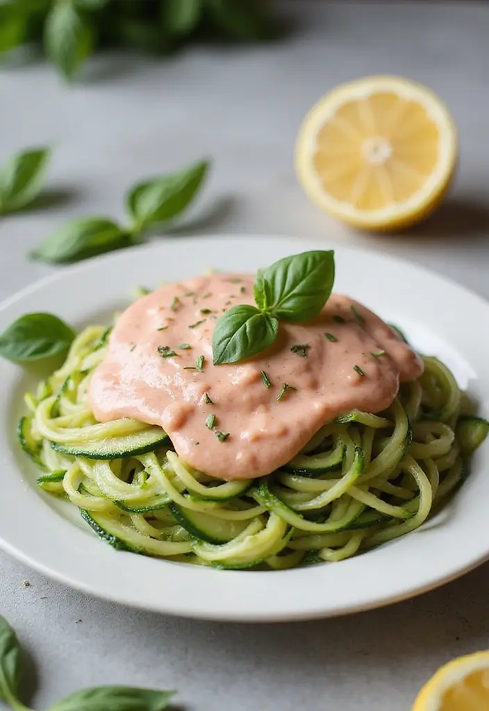 28 Easy Pink Pasta Sauce Recipes for Creamy Date Night Dinners 99 28 Easy Pink Pasta Sauce Recipes for Creamy Date Night Dinners - 17. Zucchini Noodles with Pink Sauce