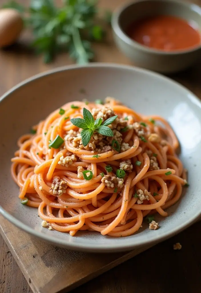 28 Easy Pink Pasta Sauce Recipes for Creamy Date Night Dinners 141 28 Easy Pink Pasta Sauce Recipes for Creamy Date Night Dinners - 25. Walnut Pink Sauce
