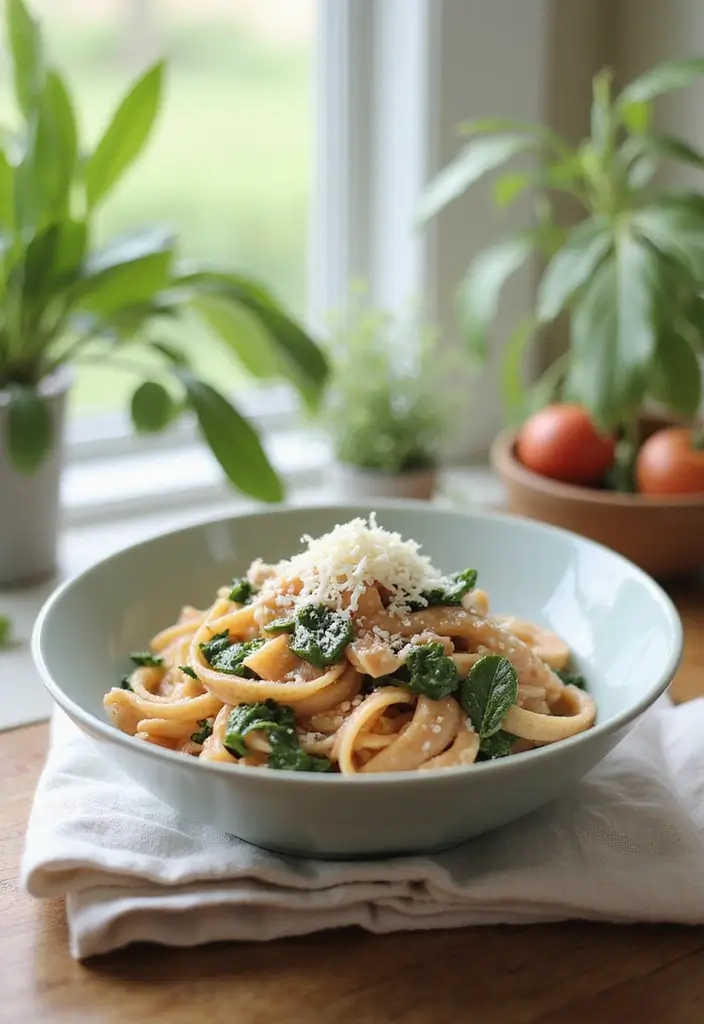 28 Easy Pink Pasta Sauce Recipes for Creamy Date Night Dinners 15 28 Easy Pink Pasta Sauce Recipes for Creamy Date Night Dinners - 3. Spinach and Ricotta Pink Sauce