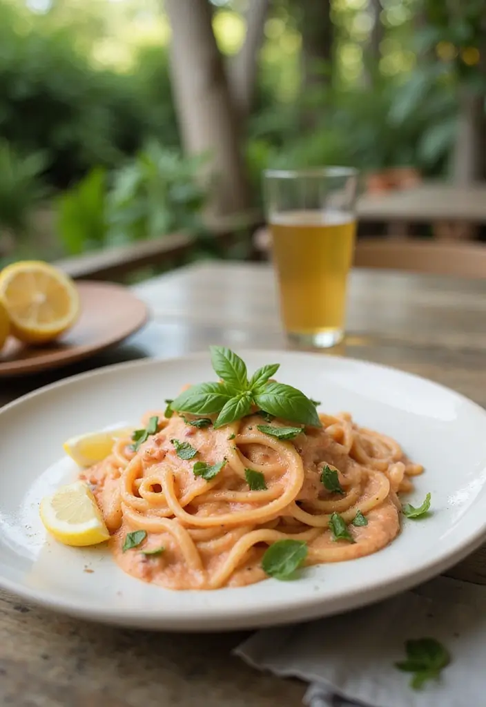 28 Easy Pink Pasta Sauce Recipes for Creamy Date Night Dinners 51 28 Easy Pink Pasta Sauce Recipes for Creamy Date Night Dinners - 9. Lemon Basil Pink Sauce