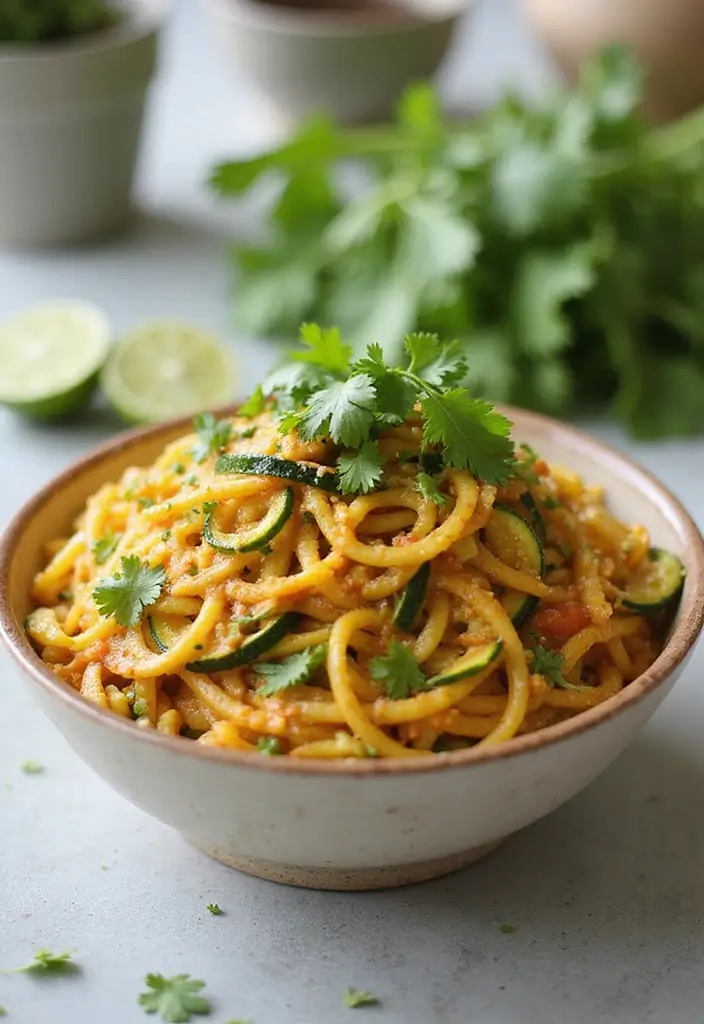 28 Healthy Low Carb Pasta Recipes for Weight Loss Goals 82 28 Healthy Low Carb Pasta Recipes for Weight Loss Goals - 16. Coconut Curry Zoodle Bowl