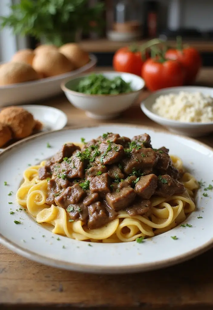 28 Healthy Low Carb Pasta Recipes for Weight Loss Goals 96 28 Healthy Low Carb Pasta Recipes for Weight Loss Goals - 18. Low Carb Beef Stroganoff