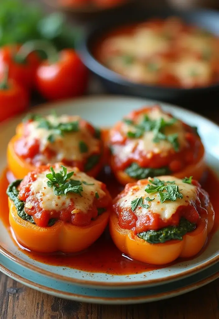 28 Healthy Low Carb Pasta Recipes for Weight Loss Goals 103 28 Healthy Low Carb Pasta Recipes for Weight Loss Goals - 19. Spinach Ricotta Stuffed Peppers
