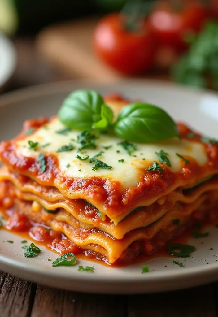 28 Healthy Low Carb Pasta Recipes for Weight Loss Goals 115 28 Healthy Low Carb Pasta Recipes for Weight Loss Goals - 21. Baked Zucchini Lasagna