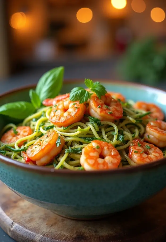 28 Healthy Low Carb Pasta Recipes for Weight Loss Goals 122 28 Healthy Low Carb Pasta Recipes for Weight Loss Goals - 22. Spicy Shrimp Zoodle Bowl