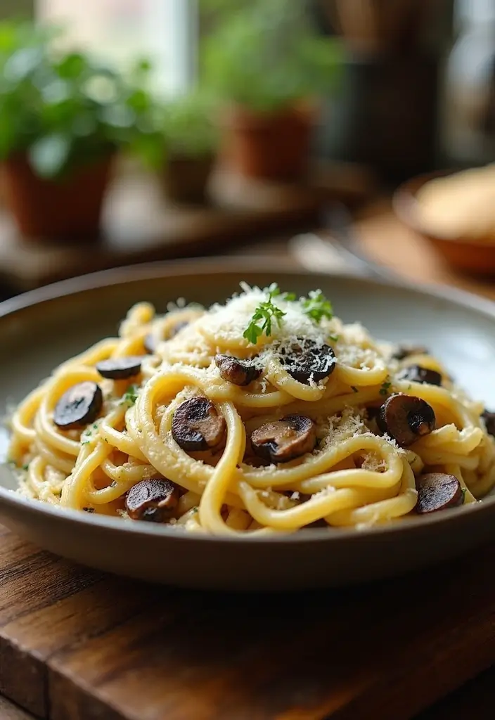 28 Healthy Low Carb Pasta Recipes for Weight Loss Goals 24 28 Healthy Low Carb Pasta Recipes for Weight Loss Goals - 6. Portobello Mushroom Fettuccine