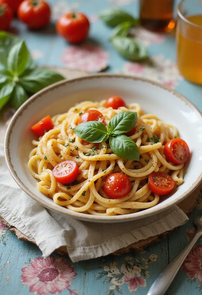 28 Pasta Recipes for a Crowd That Everyone Will Enjoy 107 28 Pasta Recipes for a Crowd That Everyone Will Enjoy - 17. Tomato Basil Pasta