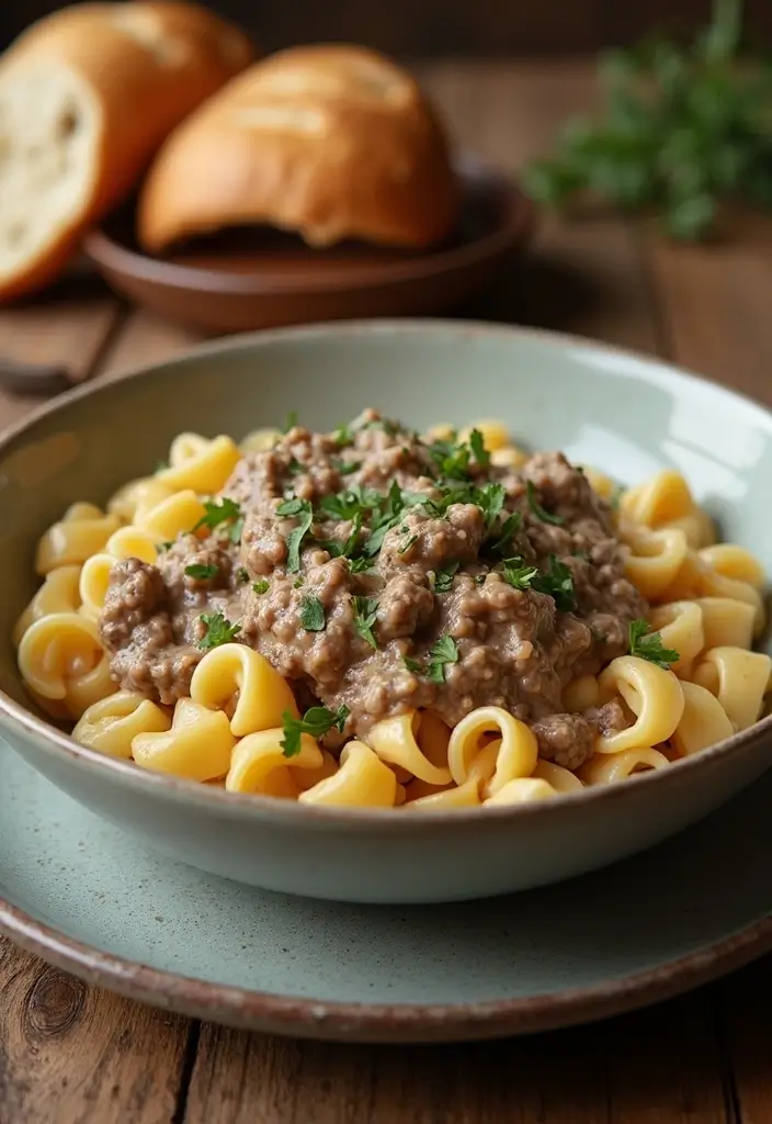 28 Pasta Recipes for a Crowd That Everyone Will Enjoy 128 28 Pasta Recipes for a Crowd That Everyone Will Enjoy - 20. Beef Stroganoff Pasta