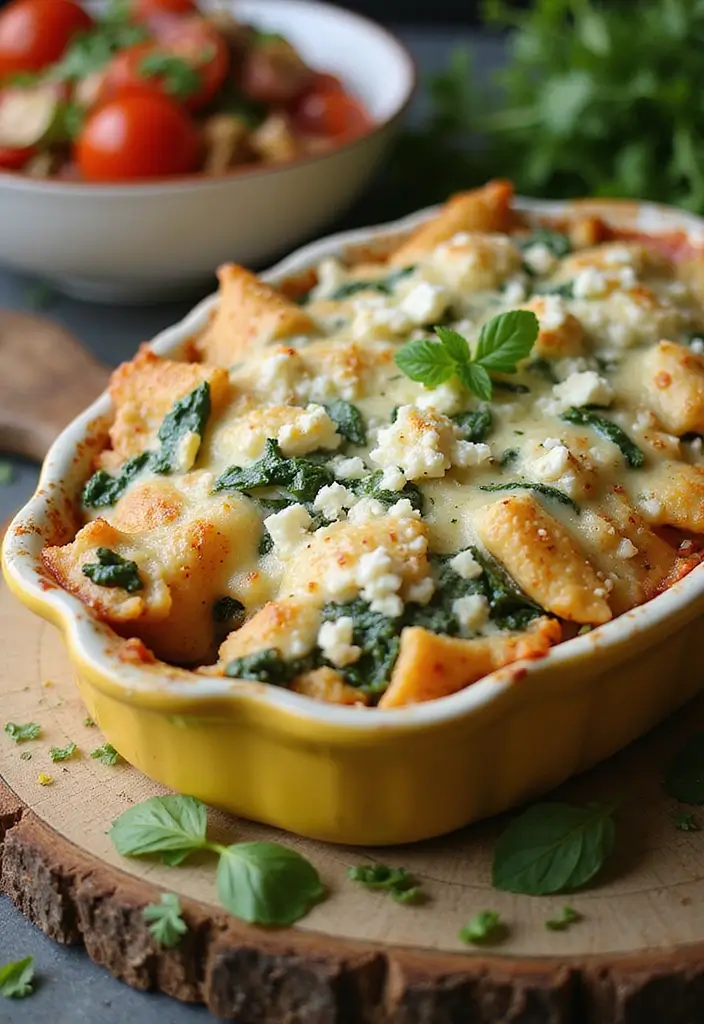 28 Pasta Recipes for a Crowd That Everyone Will Enjoy 135 28 Pasta Recipes for a Crowd That Everyone Will Enjoy - 21. Spinach and Feta Pasta Bake