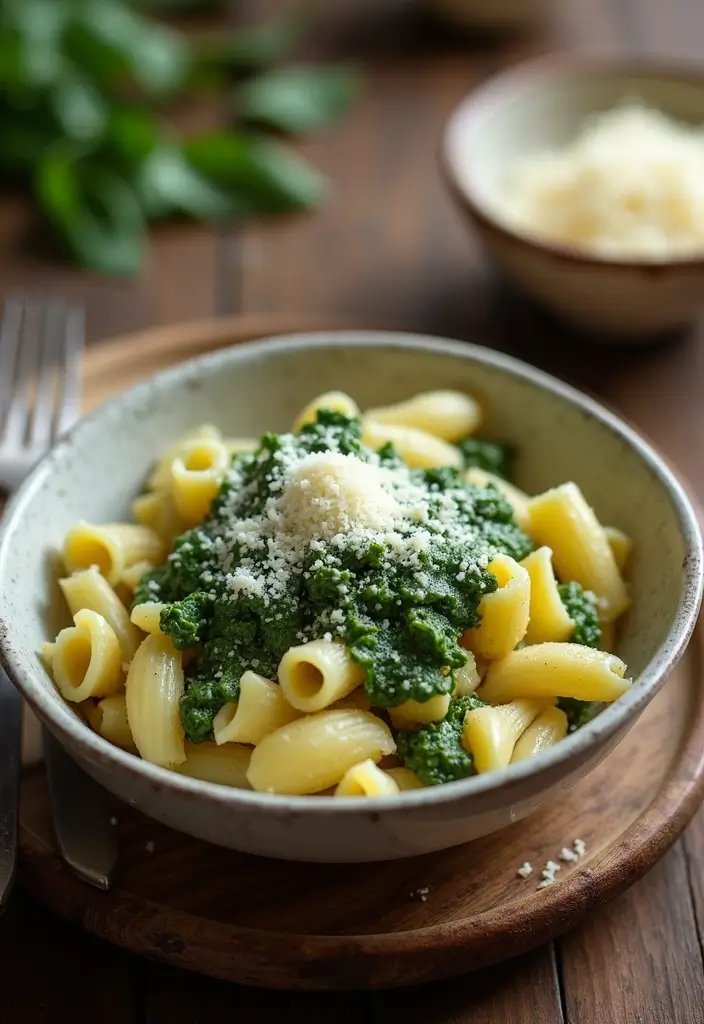 28 Pasta Recipes for a Crowd That Everyone Will Enjoy 154 28 Pasta Recipes for a Crowd That Everyone Will Enjoy - 24. Fusilli with Creamy Spinach Sauce