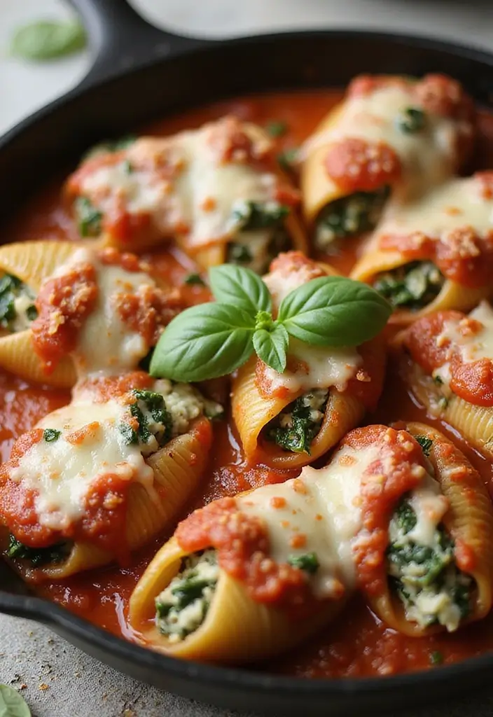 28 Pasta Recipes for a Crowd That Everyone Will Enjoy 32 28 Pasta Recipes for a Crowd That Everyone Will Enjoy - 6. Spinach and Ricotta Stuffed Shells