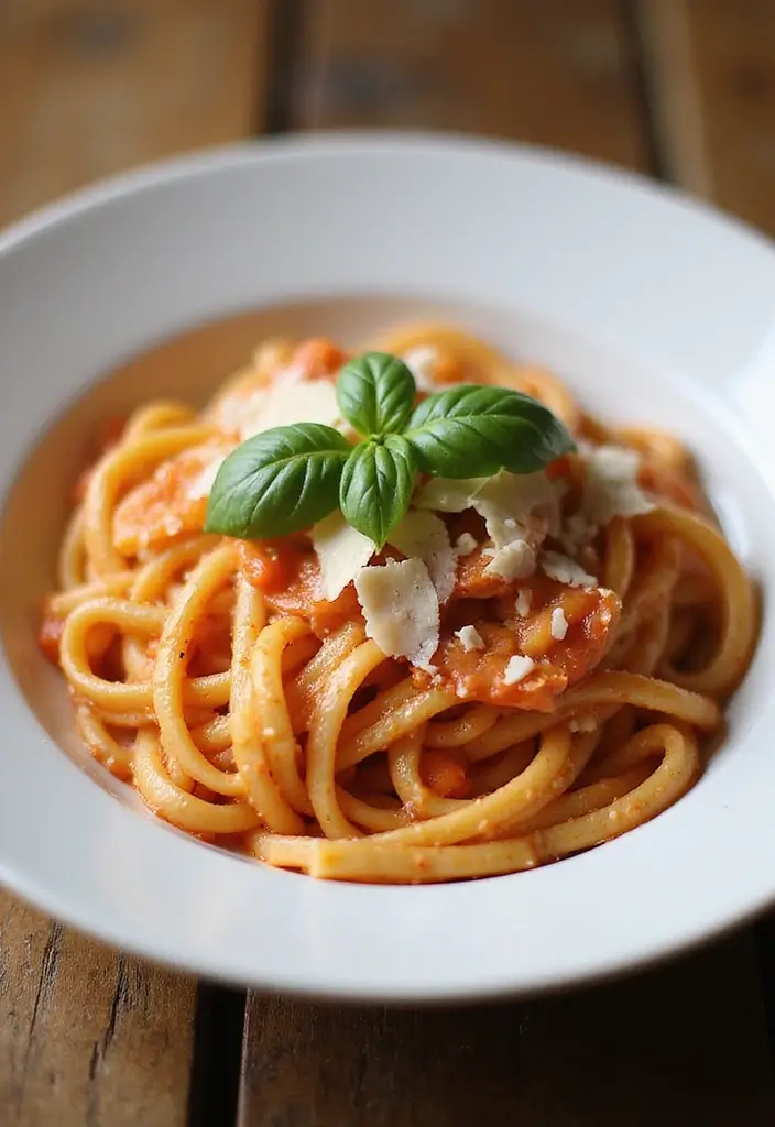 29 Pasta Recipes with Cream Cheese for a Creamy, Rich Taste 61 29 Pasta Recipes with Cream Cheese for a Creamy, Rich Taste - 11. Creamy Tomato Alfredo Pasta