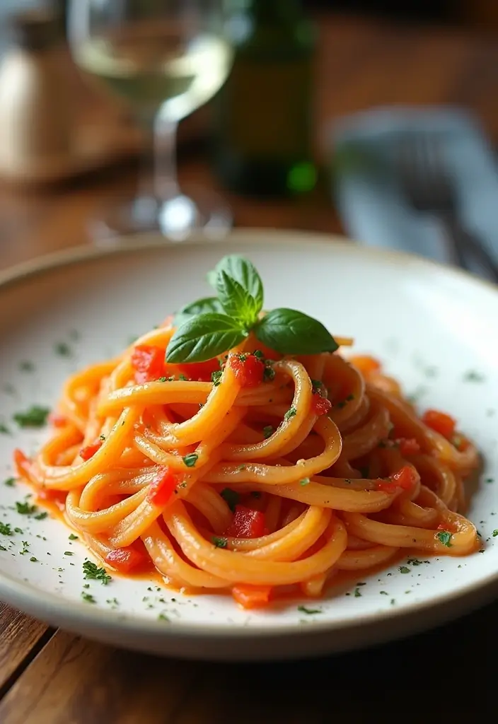 29 Pasta Recipes with Cream Cheese for a Creamy, Rich Taste 66 29 Pasta Recipes with Cream Cheese for a Creamy, Rich Taste - 12. Creamy Roasted Red Pepper Pasta