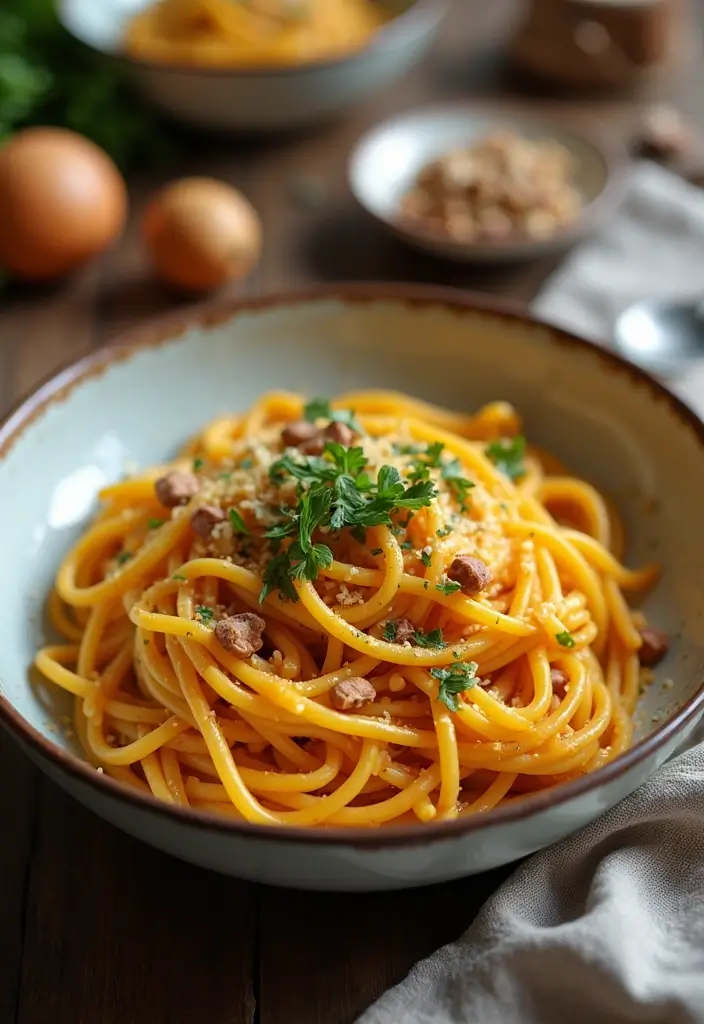 29 Pasta Recipes with Cream Cheese for a Creamy, Rich Taste 78 29 Pasta Recipes with Cream Cheese for a Creamy, Rich Taste - 14. Creamy Butternut Squash Pasta