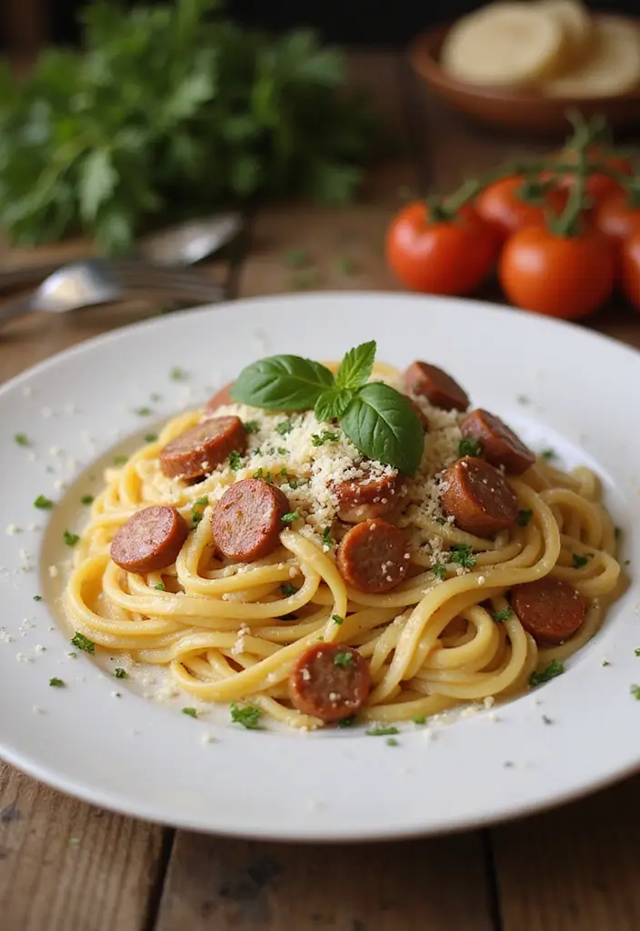 29 Pasta Recipes with Cream Cheese for a Creamy, Rich Taste 139 29 Pasta Recipes with Cream Cheese for a Creamy, Rich Taste - 23. Creamy Sausage Pasta