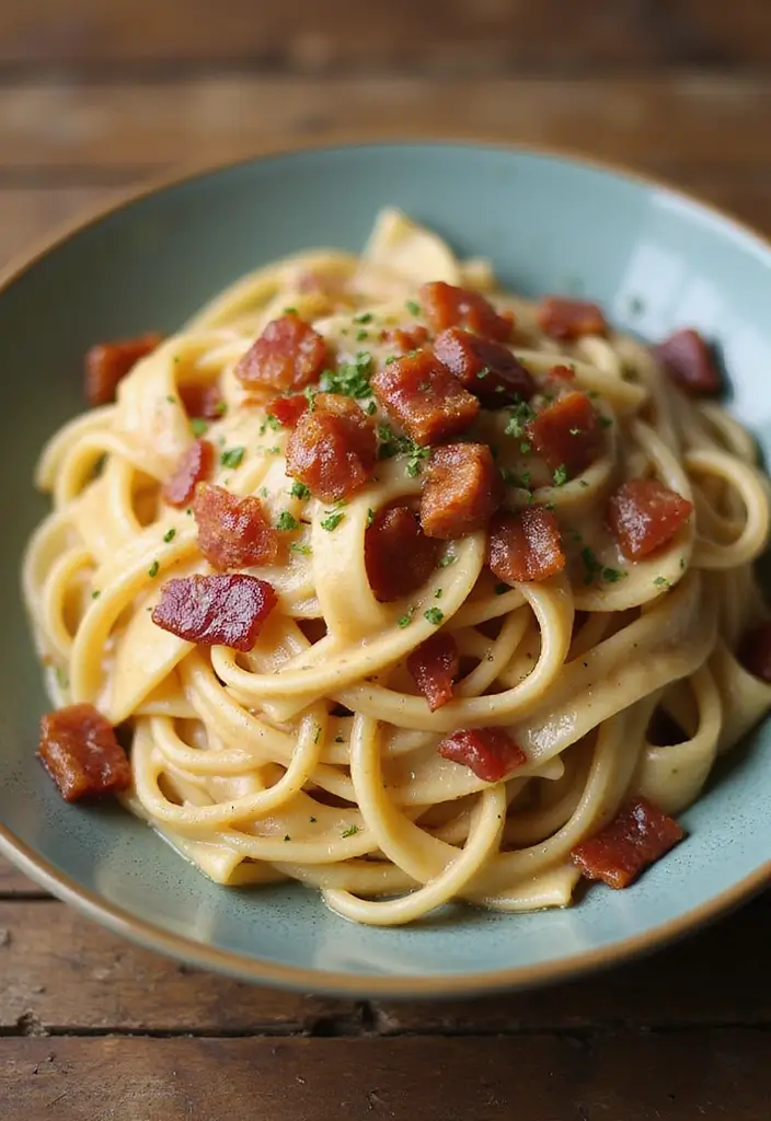 29 Pasta Recipes with Cream Cheese for a Creamy, Rich Taste 181 29 Pasta Recipes with Cream Cheese for a Creamy, Rich Taste - 29. Creamy Maple Bacon Pasta