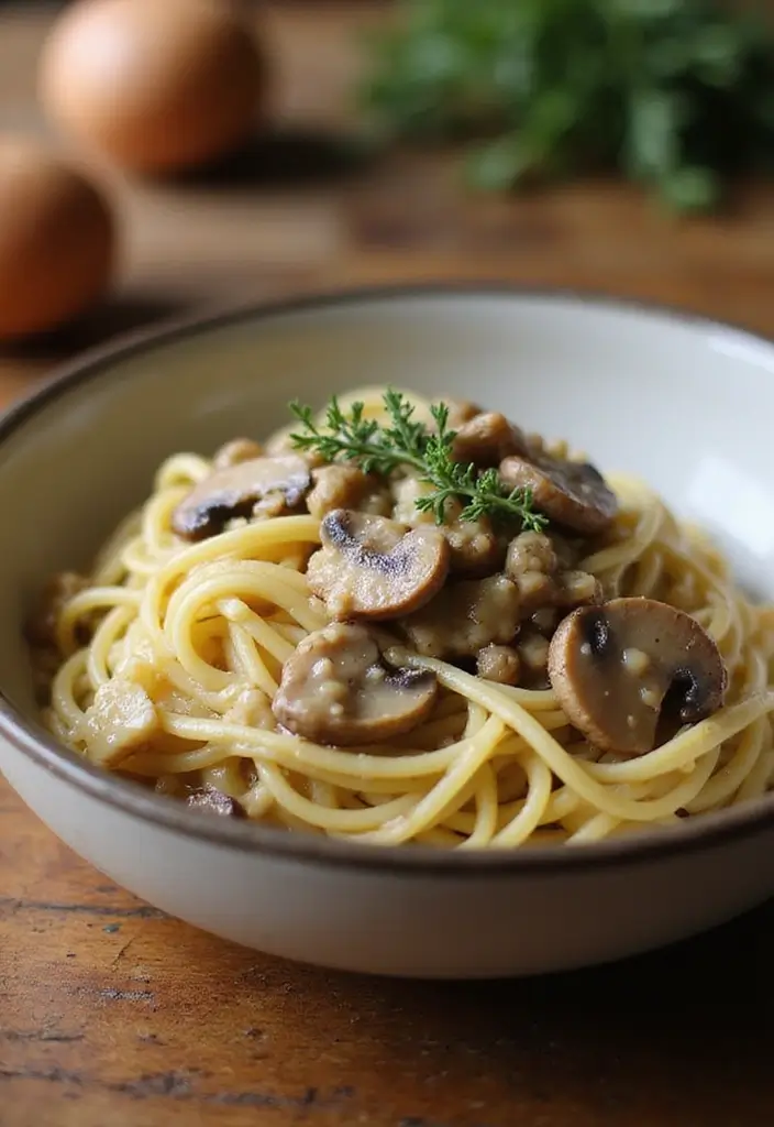29 Pasta Recipes with Cream Cheese for a Creamy, Rich Taste 49 29 Pasta Recipes with Cream Cheese for a Creamy, Rich Taste - 9. Creamy Mushroom Pasta