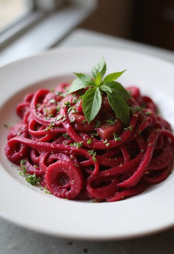 30+ Cheesy Red Sauce Pasta Recipes That Melt in Your Mouth 70 30+ Cheesy Red Sauce Pasta Recipes That Melt in Your Mouth - 14. Vegan Beetroot Pasta