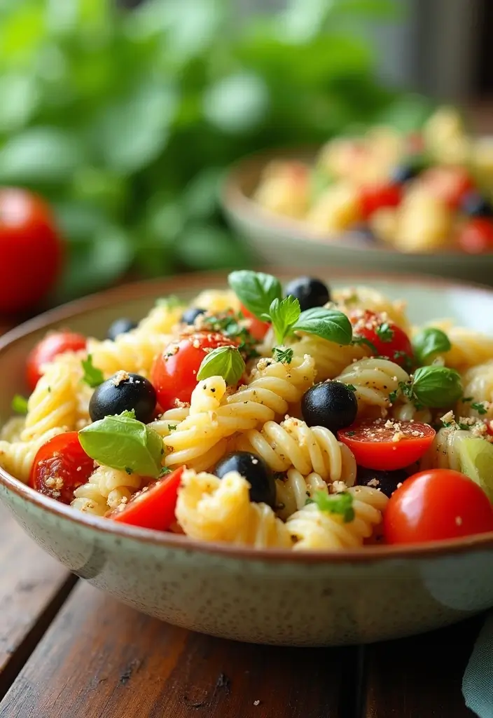 30+ Cheesy Red Sauce Pasta Recipes That Melt in Your Mouth 131 30+ Cheesy Red Sauce Pasta Recipes That Melt in Your Mouth - 23. Vegan Greek Pasta Salad