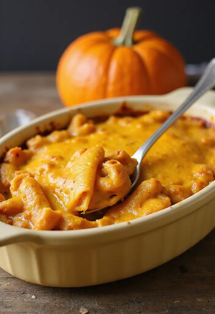 30+ Cheesy Red Sauce Pasta Recipes That Melt in Your Mouth 171 30+ Cheesy Red Sauce Pasta Recipes That Melt in Your Mouth - 29. Vegan Cheesy Pumpkin Pasta Bake