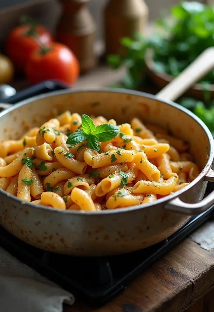 30+ Cheesy Red Sauce Pasta Recipes That Melt in Your Mouth 9 30+ Cheesy Red Sauce Pasta Recipes That Melt in Your Mouth - 3. One-Pot Vegan Cheesy Pasta
